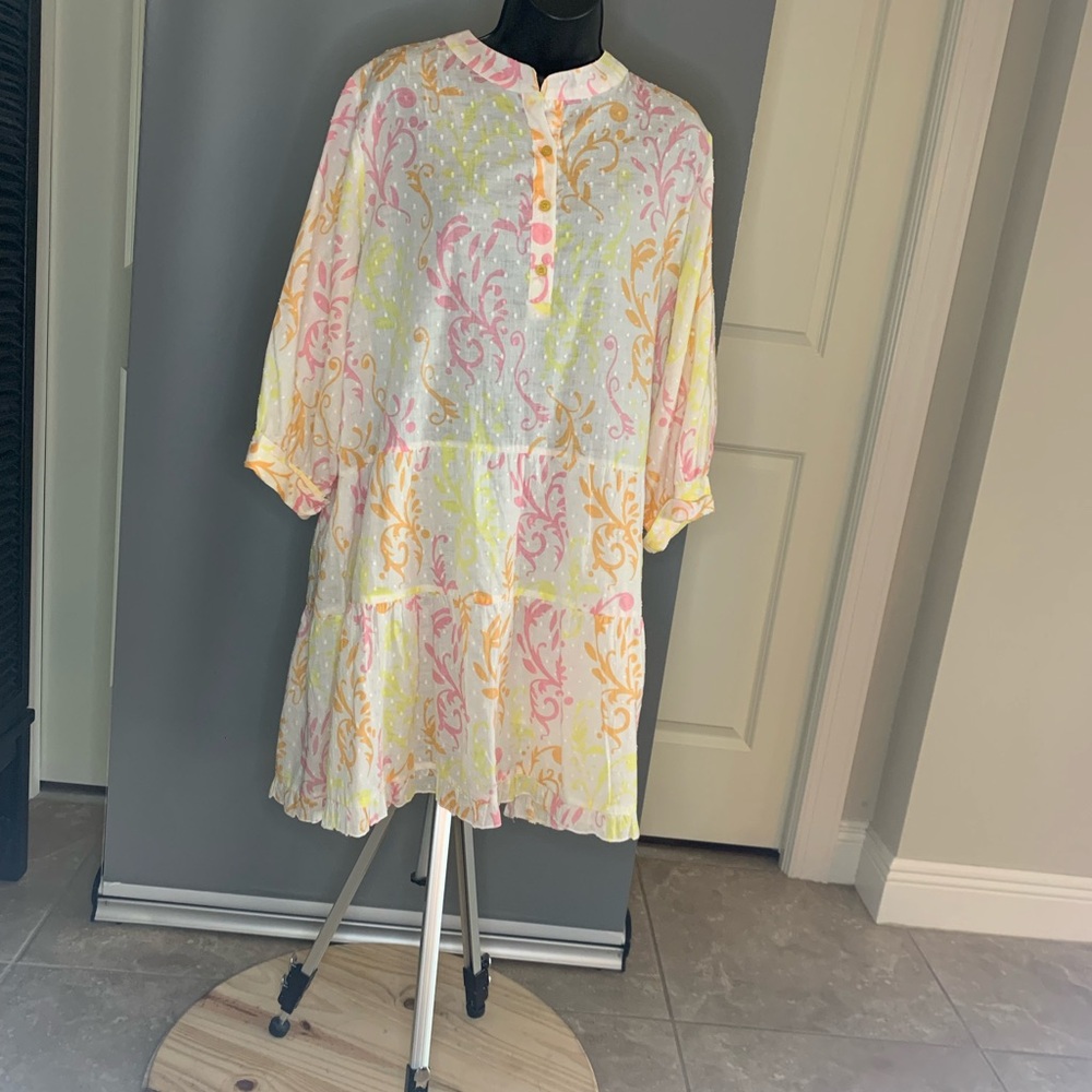 Tiered Sorbet Print Dress